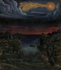 Крестьянин под деревом от увиденного обделался, сова вообще в шоке)