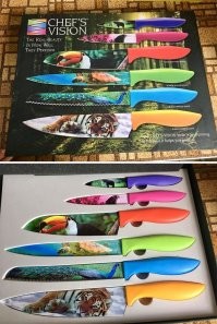 Очень хороший набор, сразу ясно с каким ножом на какую животину идти можно!!! Который на слона самое то!!!