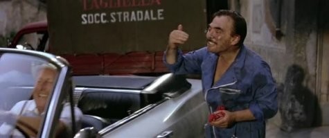 Этот автомеханник тоже  был очень доволен ремонтом. 
Кадр из какого фильма?