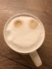 А мне аппарат по утрам такое Cappuccino делает