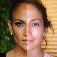 Убери фотошоп и макияж, выглядит на свои 50....  Ну и чему тут удивляться? Природу не обманешь никакими пластиками...