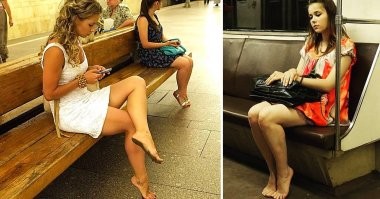 Такие красивые ножки , а грязные как у хоббитов .