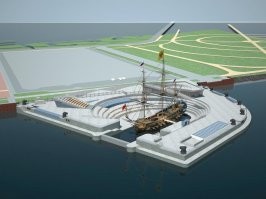 Любомиров сообщил «Фонтанке», что строительство такого экспозиционного дока преследует целью создание новой достопримечательности Петербурга. Кроме того, оно позволит эффективнее следить за состоянием «Полтавы». «20–25 лет   это жизнь деревянного корабля,   говорит Любомиров.   С современной химией   30. А в таком доке будет возможность держать «Полтаву» в теплый сезон, а зимой спускать воду и вести профилактические работы по специальному регламенту». В комплексе также будут выставочные помещения для экспозиций, связанных с «Полтавой», и для объектов подводной археологии. Плюс там целый комплекс будет.