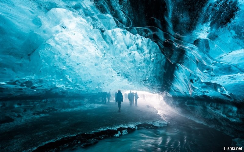 ледяная пещера в исландии