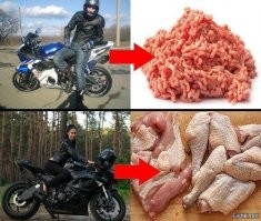 Байкерша из Ярославля врезалась в открытую дверь авто - момент столкновения попал на видео