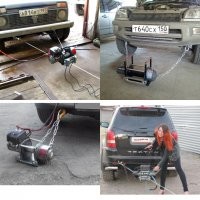 Лебедка и хайджек в помощь. :) 

Лебедку, можно съёмную.