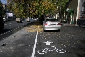 пффф, вот у нас в Новосибирске велодорожку сделали недавно, всеми велодорожкам велодорожка )