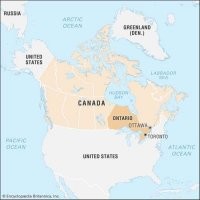 Сказать Гулял на улицах Онтарио в Канаде - это тоже самое как сказать - Гулял на улицах Уральской Гряды. Онтарио это провинция 2000 км в ширину ..