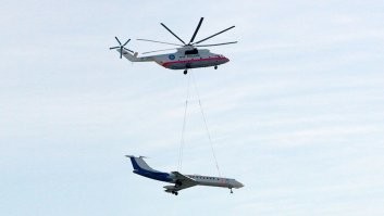 можно просто попросить русских, они подгонят большой вертолет и вывезут эту байду.