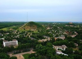 любимый Петровский район города Донецка в мирное время с высоты птичьего полёта