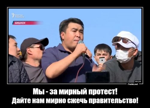Протестующие против итогов выборов в Киргизии сожгли здание правительства