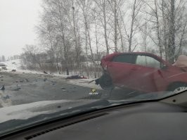 Авария дня. Фатальный обгон под Новосибирском