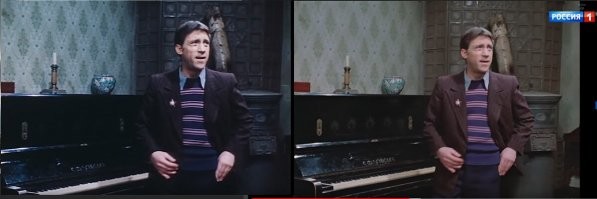 Яркость и 4К  - это хорошо, но совершенно другая цветовая гамма - это плохо.
Слева оригинал.