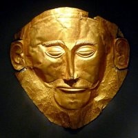 Маска Агамемнона. Греция, Микены, 1550 до н.э.