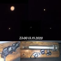 На смартфон, без штатива, через бинокль или телескоп. 
Ооочень неудобно. 

Для сравнения, фото из статьи.