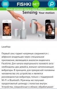 Ну... Для секаса, уже придумали "дистанционные девайсы". 
Скоро и для "мордобоя по сети", что-нибудь выпустят.