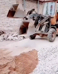 а если сразу левым ковшом в левую кучу, правым в правую?