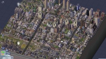Для более дешевого дизайна использовались карты с первого SimCity