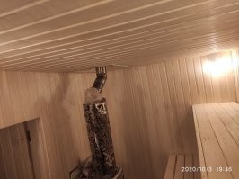 тоже заканчиваю баню, масштабы поскромнее но на вид не хуже.
Осталось только приху-ть экраны из зеркальной нержавейки.