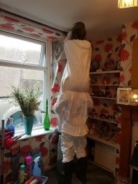 То есть, у них даже стремянки с собой нет? О_о