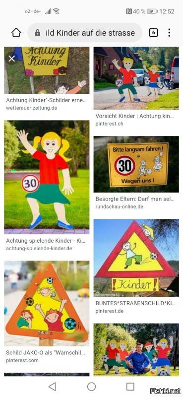Во-первых это больше акцентирует внимание. Во-вторых, я не знаю как в России, в Германии это не работа дорожных служб, а личная инициатива людей, которые самостоятельно устанавливают это на самой ходовой дороге со школы.
В основном устанавливают на дороге "общего пользования", которая проходит через деревню.
Потому что мотаются "чужаки".
Вариаций много, фигурки, плакаты, знаки.