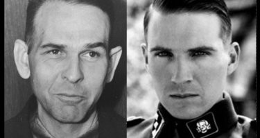 Амон Гёт ("Список Шиндлера", 1993)

Исполнитель роли: Ральф Файнс

Когда бывшую узницу Освенцима Милу Пфефферберг представили Ральфу Файнсу, она не могла скрыть дрожи от волнения   настолько он был похож на реального Амона Гёта.