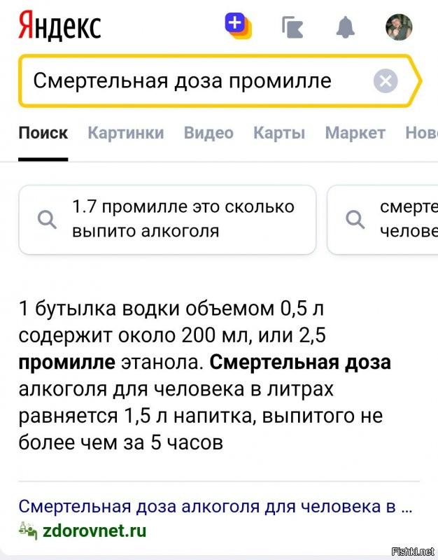 Спорить не буду. :) 

Я всего лишь "Спросил у Яндекса." (С)

Но, по сути, ответ "стакан", 
на вопрос "сколько футов в промиле", подразумевает некоторую долю шутки.