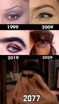 «Ниточки», дуги и галочки: эволюция бровей от Марлен Дитрих до Кары Делевинь