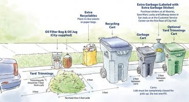 Женщина дважды нырнула в мусорный контейнер, когда пыталась успеть к мусоровозу