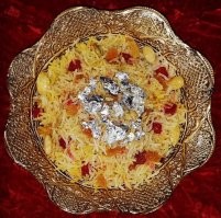 Пакистан. Зарда. Плов из сладкого риса и сухофруктов.