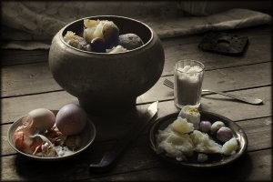 Вот по деревенски.