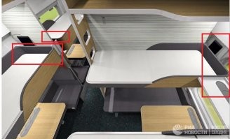 Твою ж мать, РЖД, будет ли когда нибудь избавление от ,,энтузиастов" при разработке таких вагонов ??? На спальных местах катастрофически не хватает длины полок, люди не могу вытянуться в полный рост, поэтому пятки и свисают в проход. А  тут ещё сократили размеры, поставив какие-то короба вместо полок! Есть ли разум в дейстиях таких или главное здесь - руководящая роль начальства, которое не катается на плацкарте ???