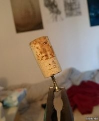 анек вспомнил:
- Алло, Скорая?
- Да, слушаю вас
- Приезжайте срочно, тут у нас Васька штопор проглотил
- Понятно, выезжаем.
...
- Алло, Скорая?
- Да.
- А это опять мы, 
мы это ..., ну можете не приезжать, мы бутылку отвёрткой открыли