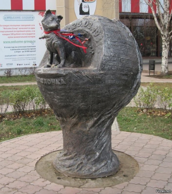 Памятник собаке-космонавту Звёздочке в Ижевске.