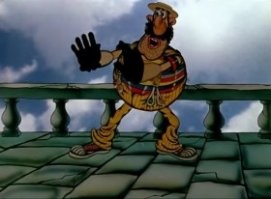 Да я вас измочалю! Сотру в порошок! Поджарю на медленном огне!... Впрочем, я придумаю для вас кое-что похуже: я вышвырну вас и вам снова придется стать честными людьми.
  Только не это… Только не это, только не это, Шеф! Куэтро боли амали маре, сантименто! Пер фортуне, бине тонке мини...
  Только не это! Только не это!! Только не это, Шеф! Ва-бене…