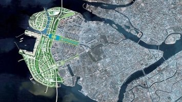 В Питере тоже такую хрень нагородили, "Морской фасад" называется. Пассажирский порт и кучу домов жилых. Вроде метро еще туда ковыряют. На морской Набережной живу, только теперь от Набережной до моря километра так полтора пешком топать надо...
И вот поражает меня это все. Ладно Япония-страна мелкая им где то жить всем надо. Но у нас че блин земли в стране мало, что море засыпать надо?