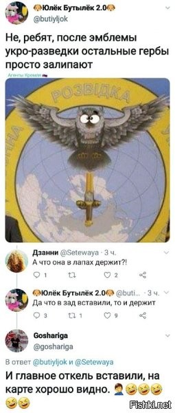 Сцуко, даже сова косоглазая... Это практически 100%-й признак неладов с головой.