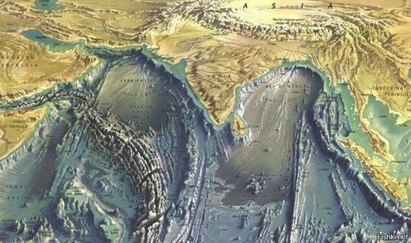 А сколько ила на дно Индийского океана нанесли реки Инд и Ганг...