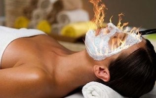 Сжигание морщин
заодно и побрились