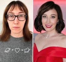 Убивал бы таких стилистов. Вечером встретишься с красивой, а утром проснёшься с другой, как она, кстати, и будет выглядеть всегда.