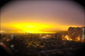 Это Чуриловские теплицы в Челябинске, мимо проезжаешь аж глаза режет!