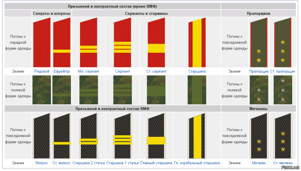 Звания погоны картинки