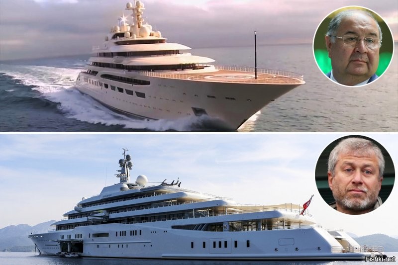 Яхты, чьи владельцы русские бизнесмены Абрамович и Усманов вошли в гавань Монако