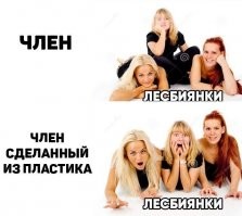 Почему лесбиянки берут пластиковый член, а не вагину? Если они лесбиянки??