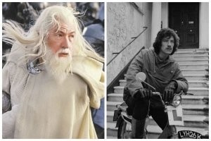 Гэндальф серый уже тогда в своём балахоне гонял,но правда велик заменял ему лошадь.