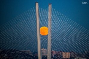 Тсс.. Не показывайте Заку! У нас половина Владивостока вот такую луну  на телефон нащелкали!)))