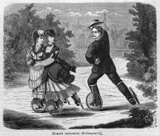 Крутой велосипедик!Колёса шикарно подойдут от самоката, размер тот же и даже складывать не надо. Или электролисапед сбацать... Как говорится "Всё новое это хорошо забытое старое"... Кстати на первых двух фото педальные роликовые коньки...