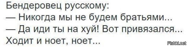 Да почему бЕндеровцы-то?! Степан бАндера и его приспешники были урофашистами, убивающими детей, стариков и женщин во время ВОВ, а сейчас их последователи в Донбассе. Бендеры - город в Приднестровье.