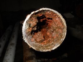 Водопроводная труба в разрезе