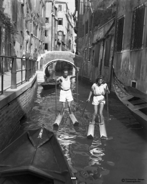 Редкие фотографии знаменитостей из Венеции 50-60-х годов
